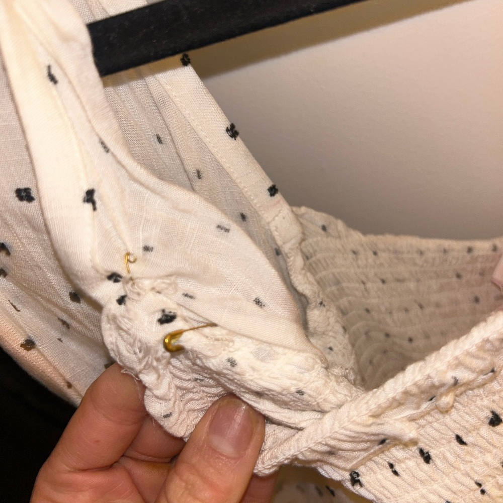 Solid And Stripped Polka Dot Crop Top - image 5